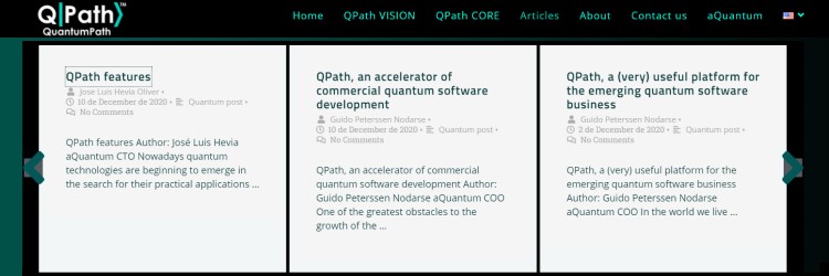 New Articles section on the QPath website
