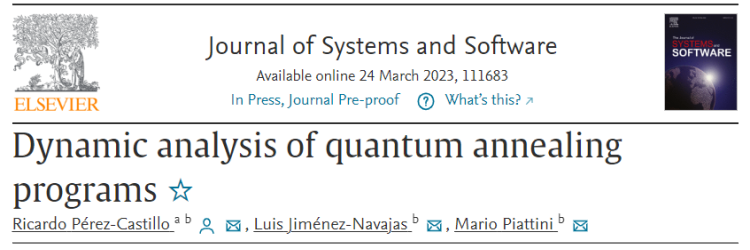 Posted a new aQuantum article: Dynamic Analysis of Quantum Annealing Programs