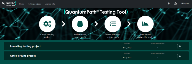 QTester, a new APP for quantum software testing