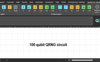 Practical examples of quantum gate circuits development with Q xCompositor